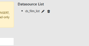 added datasource