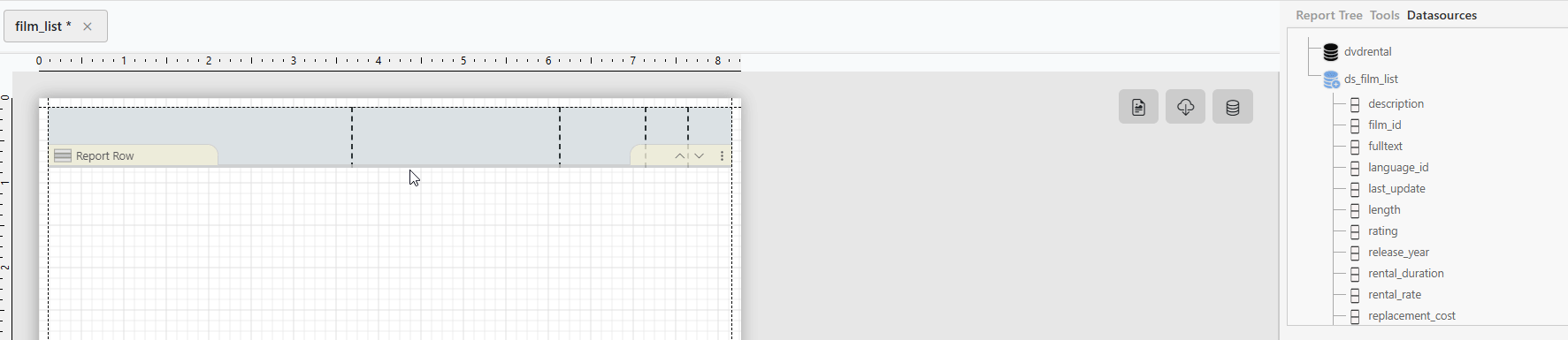 drag and drop data fields